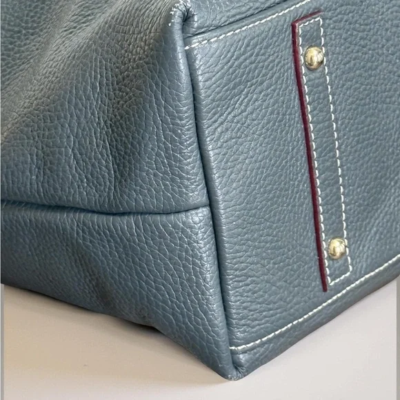 Authentic Dooney & Bourke Leather Lock Hobo Bag with Matching Coin Purse! - Picture 7 of 15